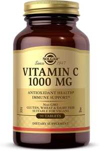 Витамин С Solgar Vitamin C 1000mg 90 таб  веганский/ кошерный США