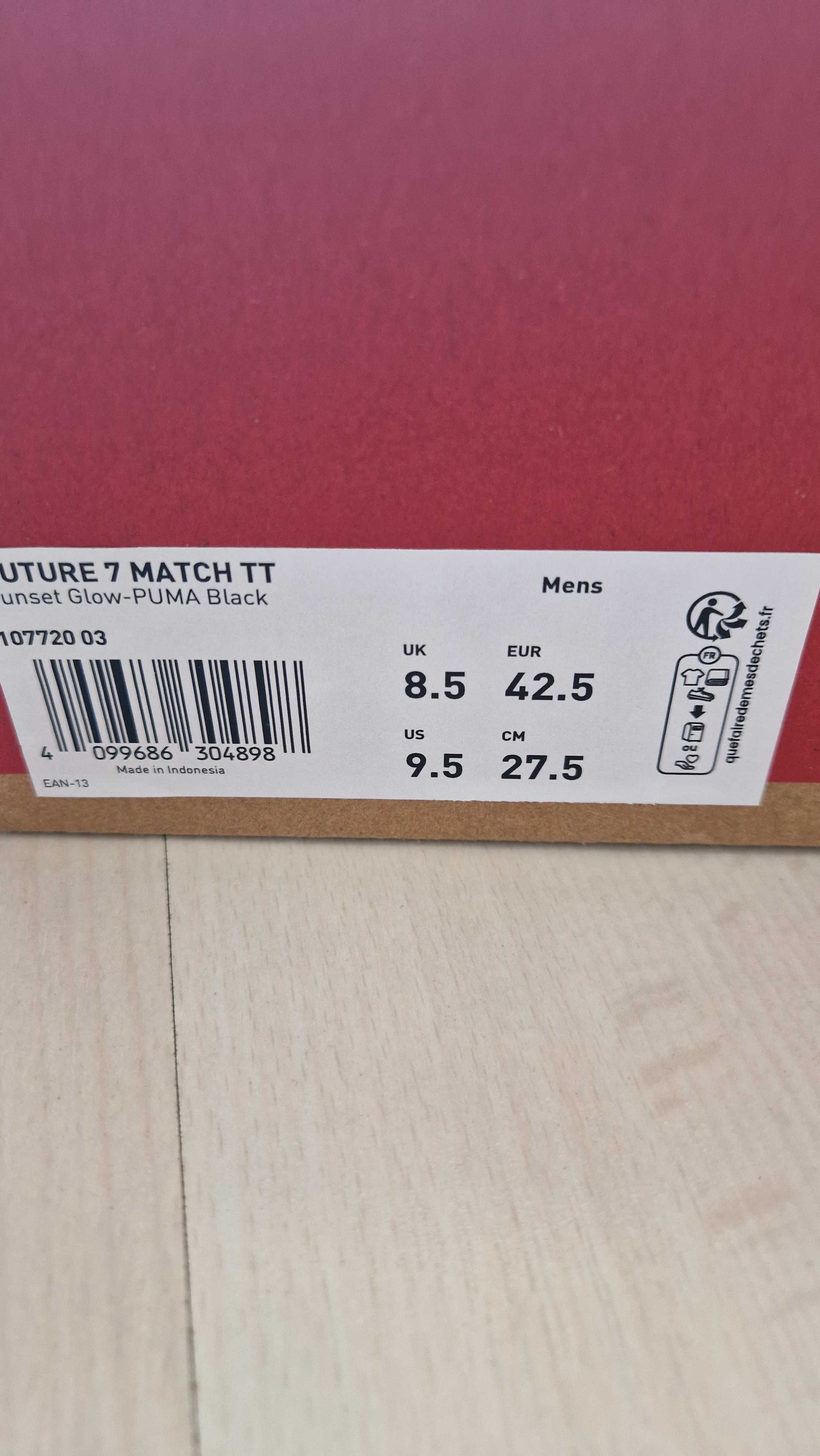 Ghete teren sintetic/natural PUMA FUTURE 7 MATCH TT portocaliu