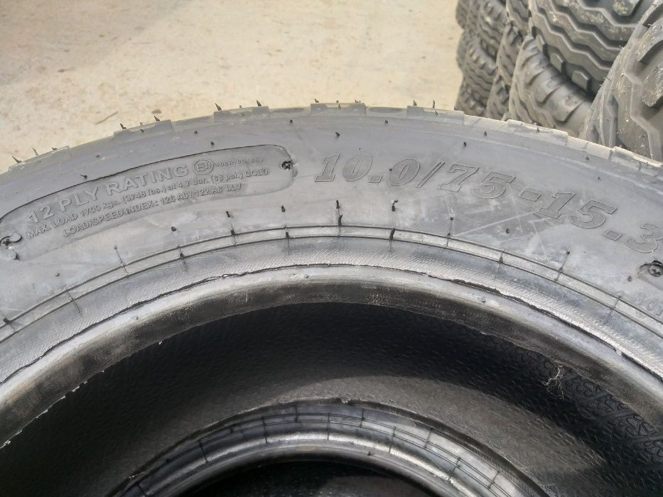 Cauciucuri noi pentru remorca 10.0/75-15.3 cu 12 ply garantie 2 ani