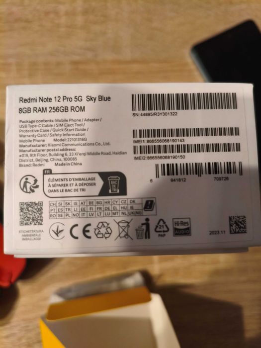 Telefon XIAOMI Redmi Note 12 Pro 5G, 256GB, 8GB RAM, Dual SIM garantie