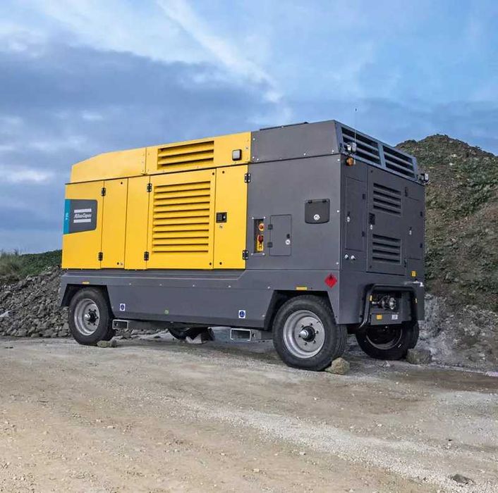 Передвижные компрессоры Atlas Copco для бурения и стройки