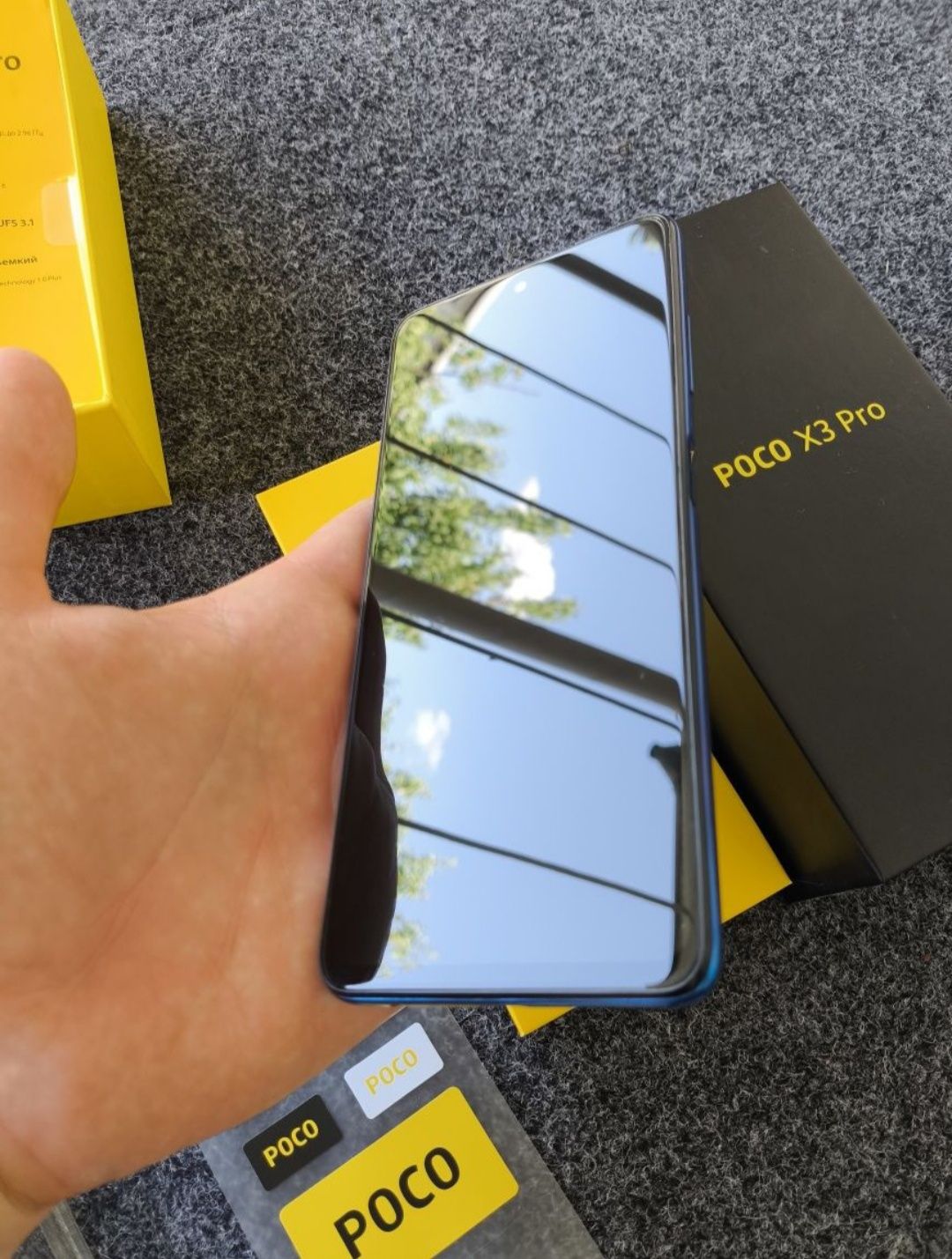 Продаю Poco X3 Pro 6/128 GB коробка и документ в хорошем состоянии..!