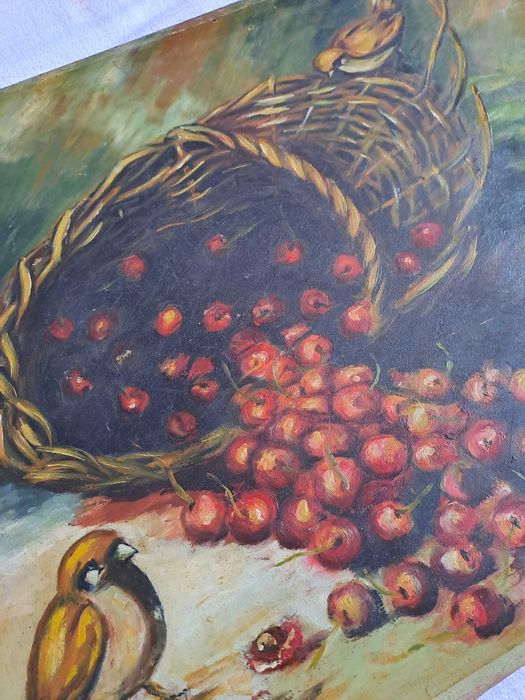 tablou pictura veche romaneasca semnata
