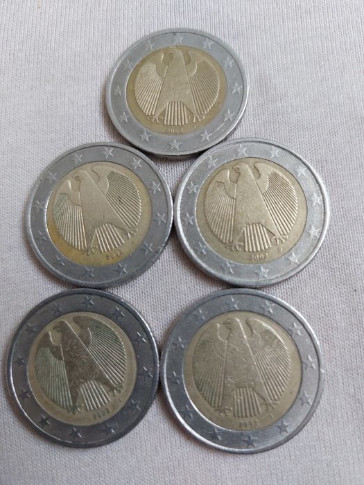 Set MOnetarie euro Germania 2002 (primul an de batere) - toate monetar