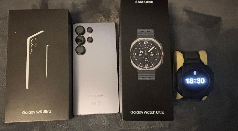 Samsung S25 Ultra si Samsung Galaxy Watch Ultra 2025