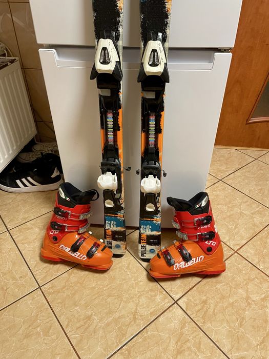 Schiuri copii 120 cm cu clapari skiuri set
