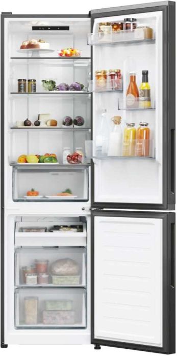 Нов черен Total No Frost хладилник с фризер Candy 279 л 183/55/60 см