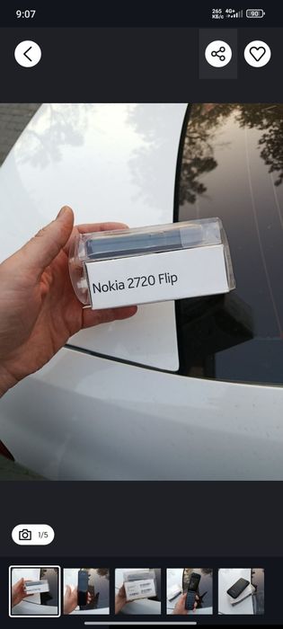 Nokia 2720 flip yengi tel 2ta sim imei otkan