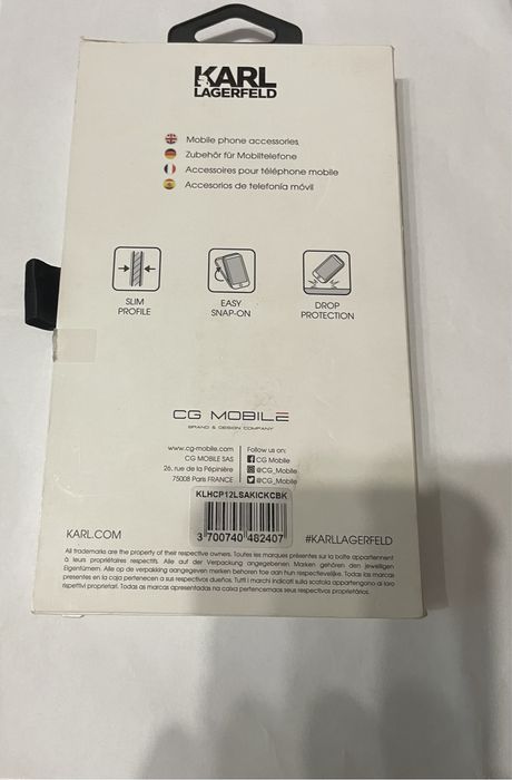 Чисто нов кейс за iphone 12 Karl Lagerfield