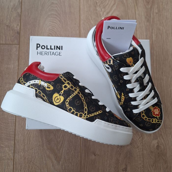 Нови! Сникърси Pollini - 38 EU, естествена кожа