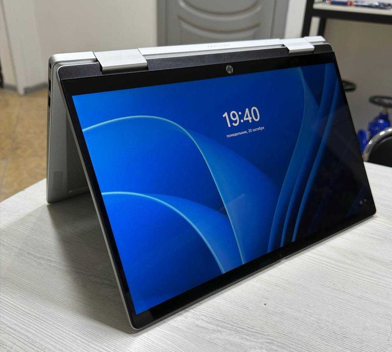 Hp pavilon x360 silver 14” IPS FullHD Сенсорный i5-1235u 8GB/512GB