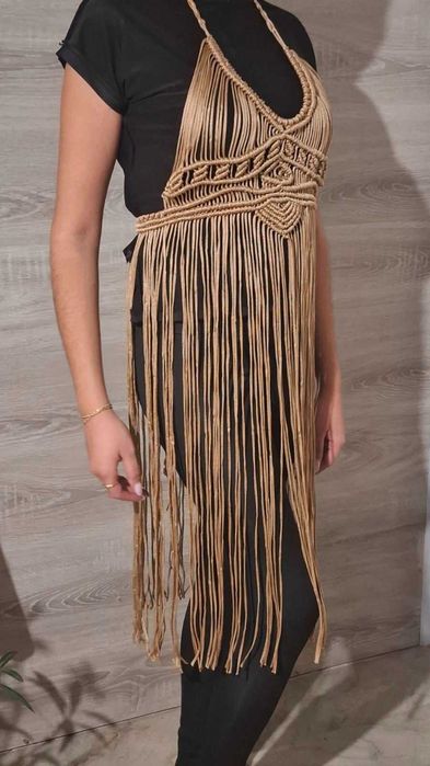 Плажна рокля макраме