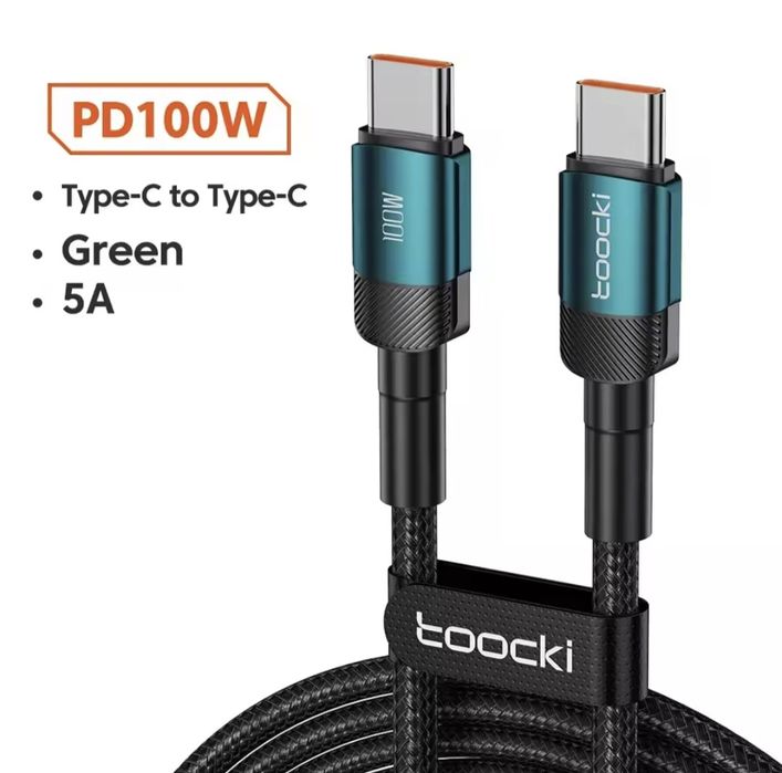 100w type-c кабел за зареждане
