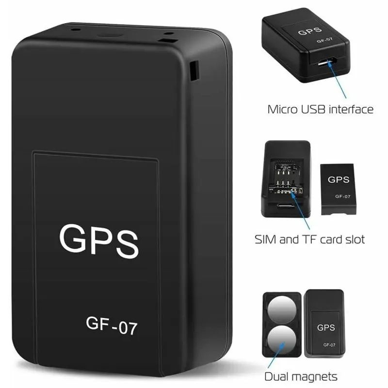 Mini dispozitiv localizare GPS, suport SIM, microSD, model GF07
Mi