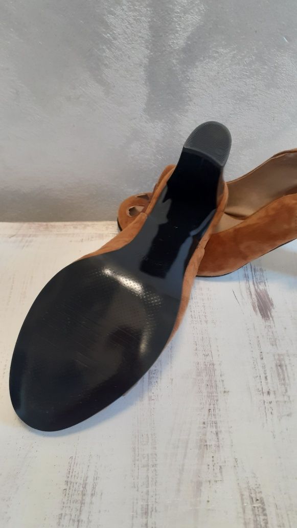 Pantofi/sandale piele, noi, 38