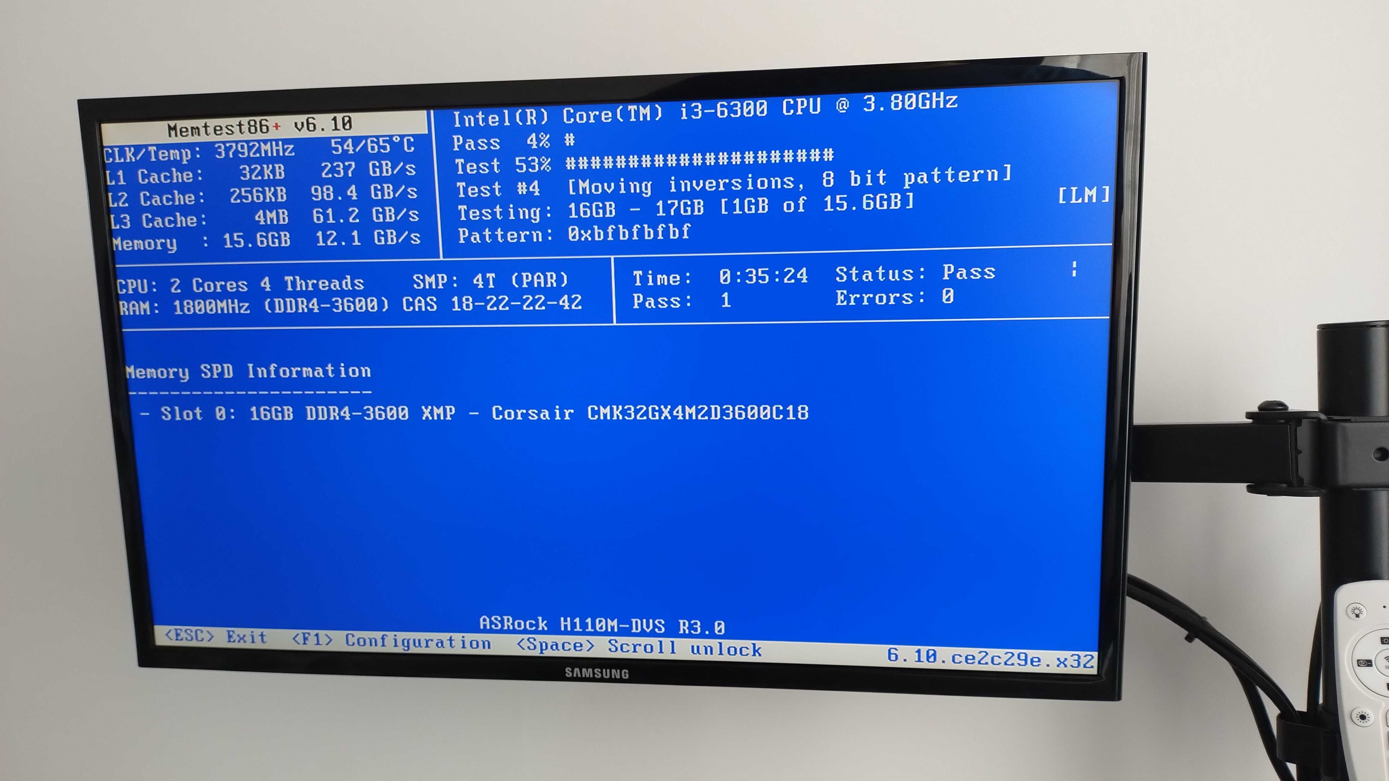 Memorie RAM PC 16Gb DDR4 3600Mhz Corsair Vengeance