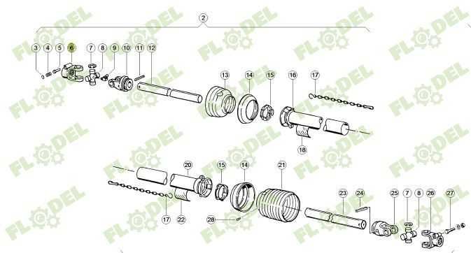 Furca cardan 21 nuturi 626313