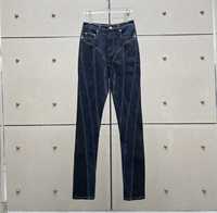 Дамски дънки Mugler navy spiral jeans