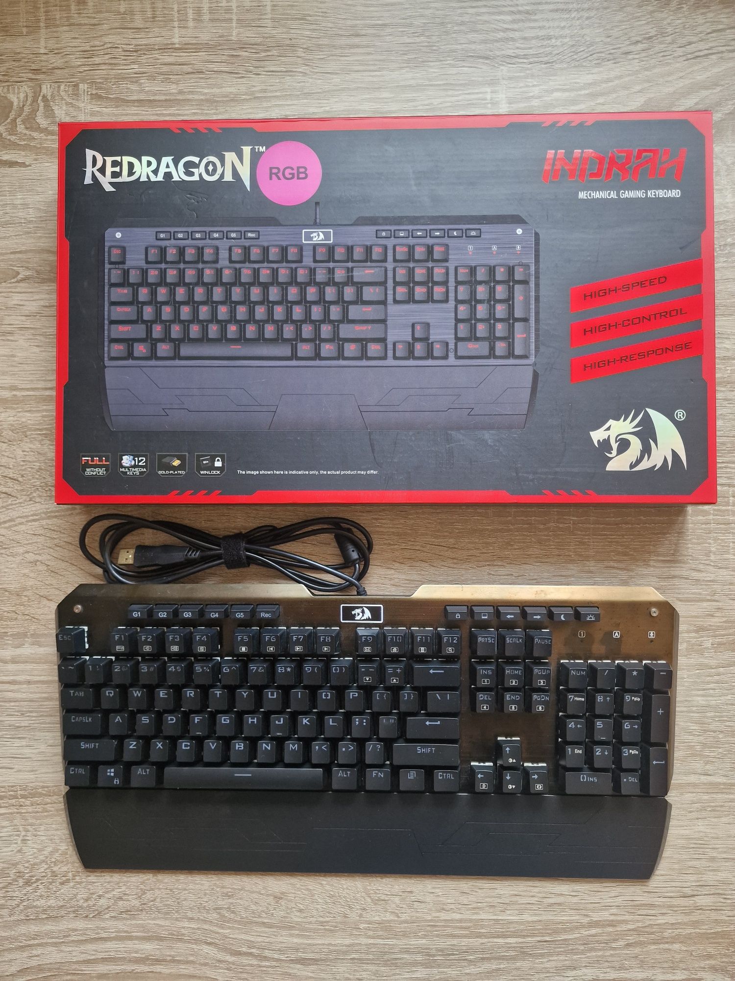 Tastatură gaming Red dragon Indrah