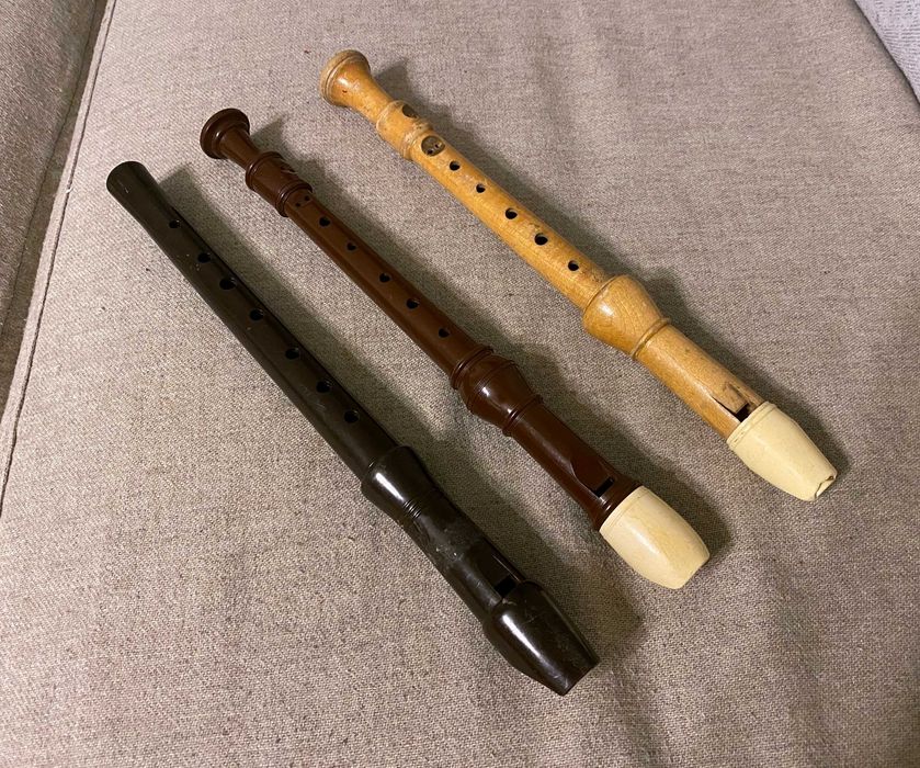 Fluier fluiere set de 3 fluiere lemn sau plastic fabricate in anglia