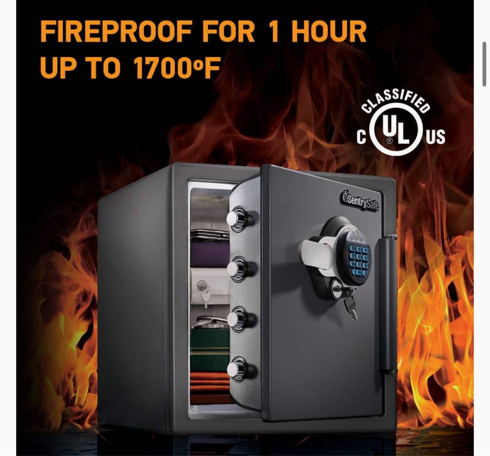 Seif antifoc Waterproof and Fireproof Alloy Steel Digital Safe