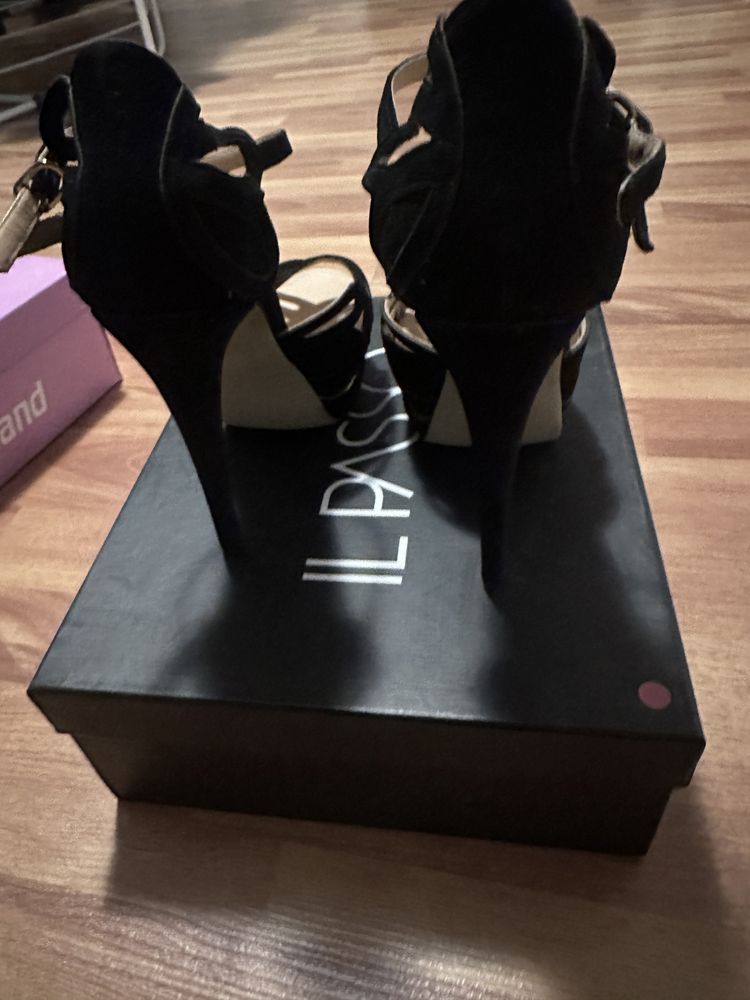 Pantofi eleganti, Il Passo, negru, 39, ca noi