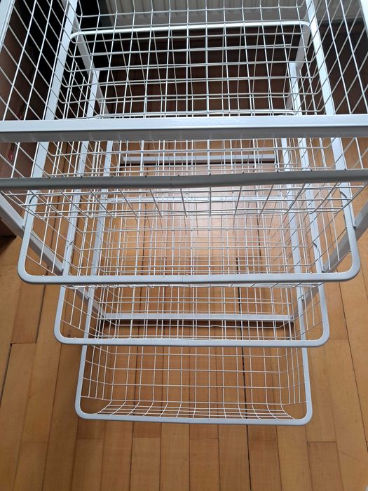 Vand organizator/modul metalic/raft depozitare cu sertare marca Ikea