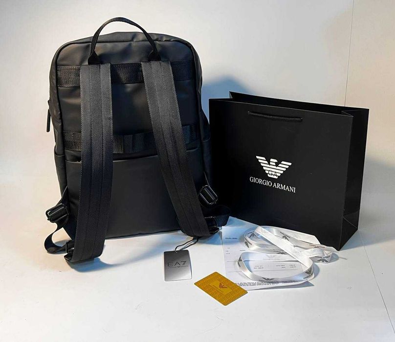 Emporio Armani Geantă rucsac, piele voiaj