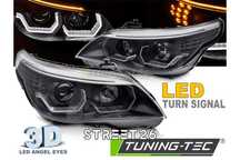 Faruri 3D LED Angel Eyes BMW Seria 5 E60 E61 (2003-2007)
