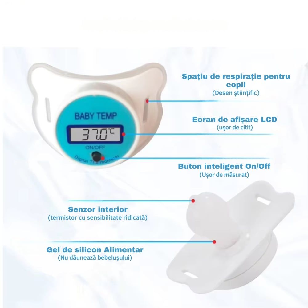 Termometru Suzeta Electronic pentru Bebelusi