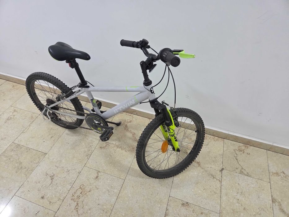 Bicicletă BTWIN Racing 500 20'' Gri/Galben Copii 6-8 Ani