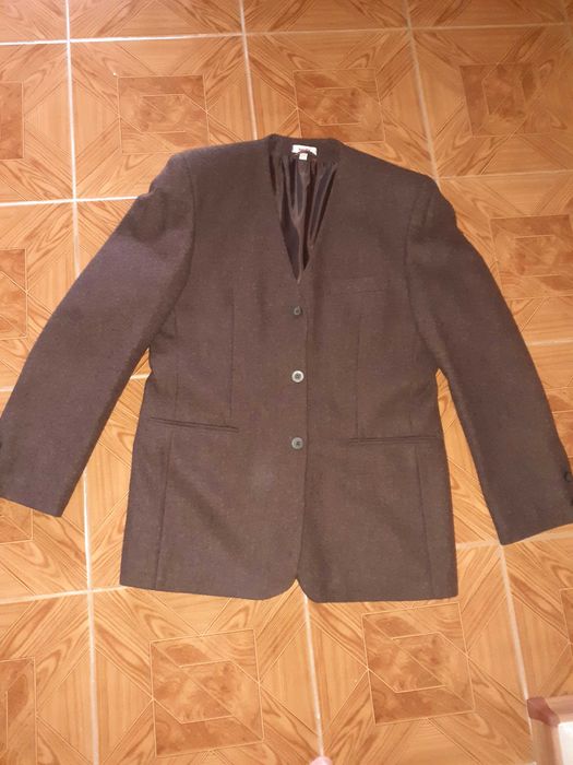 Haina/Sacou cu vesta culoare maro