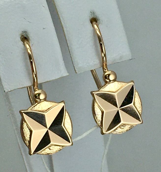 Советские серьги 583 пробы