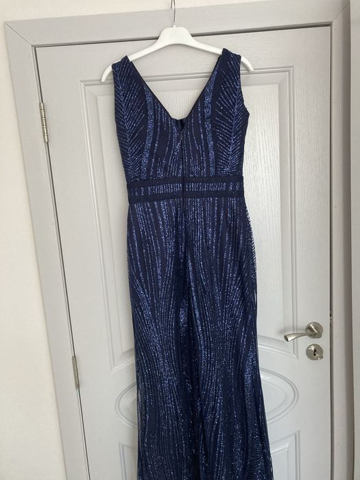 Официална тъмно синя рокля