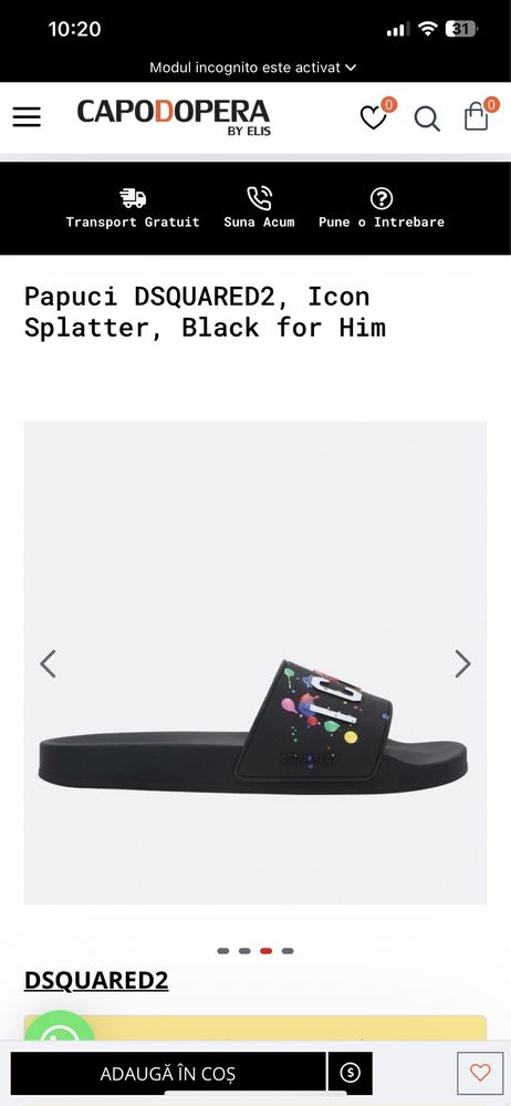 Papuci Dsquared Originali