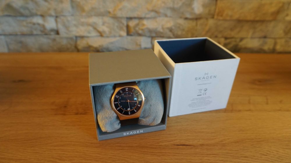 Ceas Elegant Editie Limitata Skagen 23XXLRLB Ultra-Slim Nou In Cutie