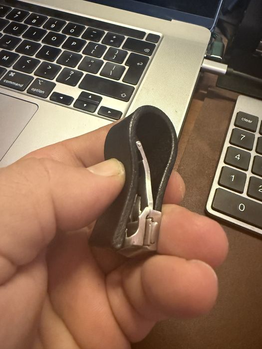 Curea ceas 20mm din piele naturala cu grosime de 2,6mm si deployant