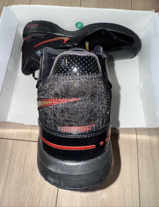 Nike Lebron Zoom NXXT Gen AMPD "Black Metallic Gold Red"