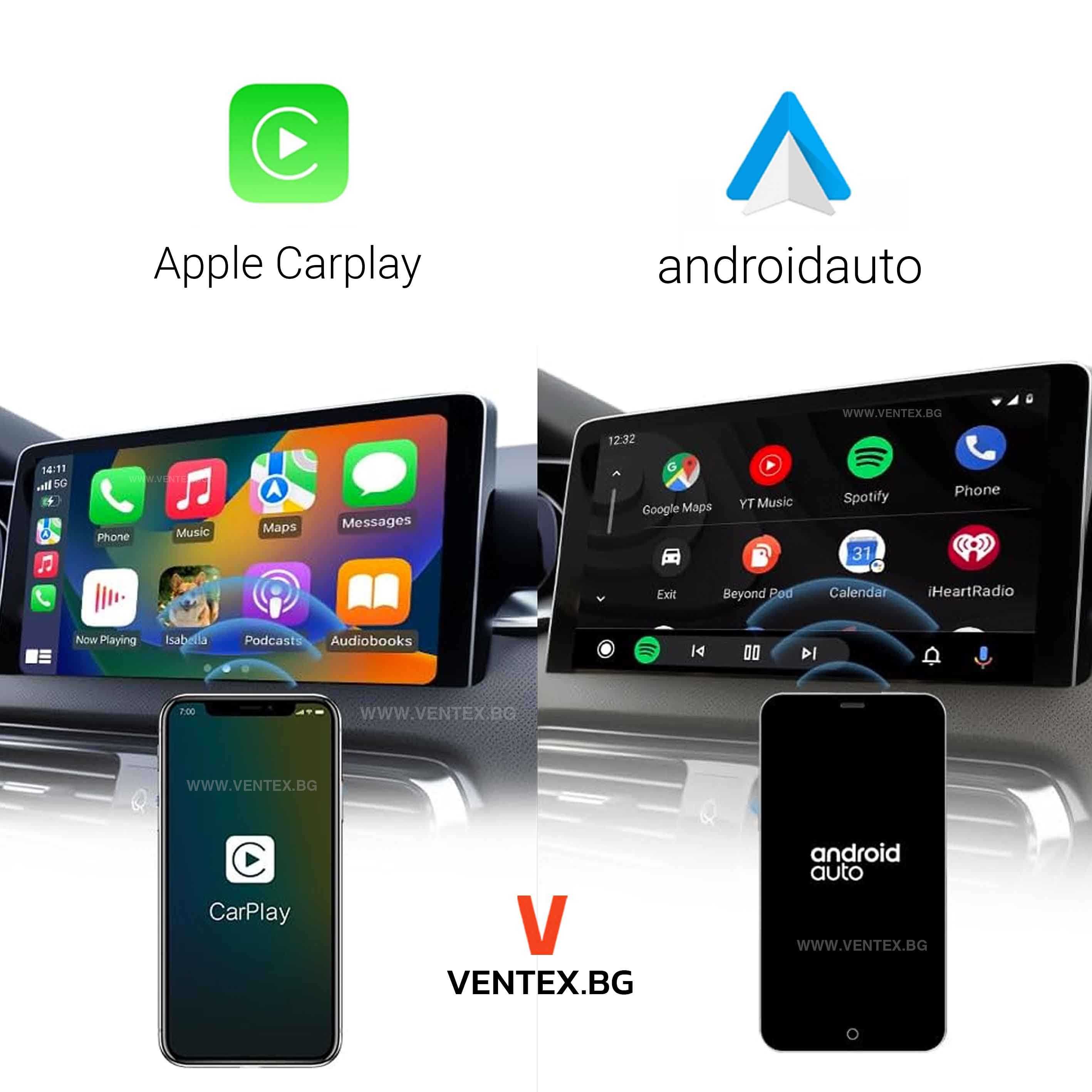 Безжичен CarPlay и Android Auto адаптер за кола WiFi, Bluetooth