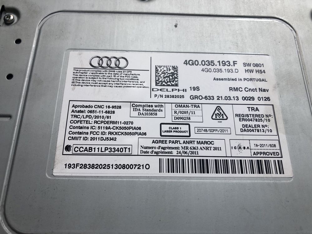 multimedia audi a6 4g ауди а6 4г