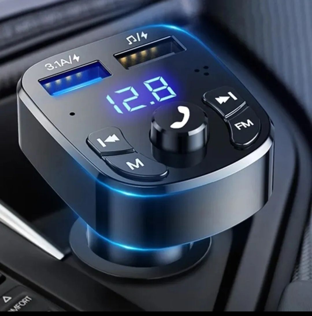 Modulator auto cu bluetooth,fast charging si 2 porturi USB