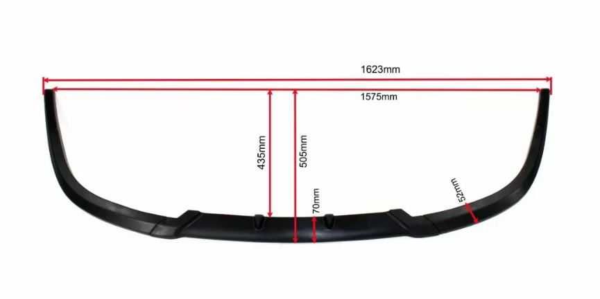 Добавка за предна GTI броня за Volkswagen Golf 5 2004г-2009г черен мат