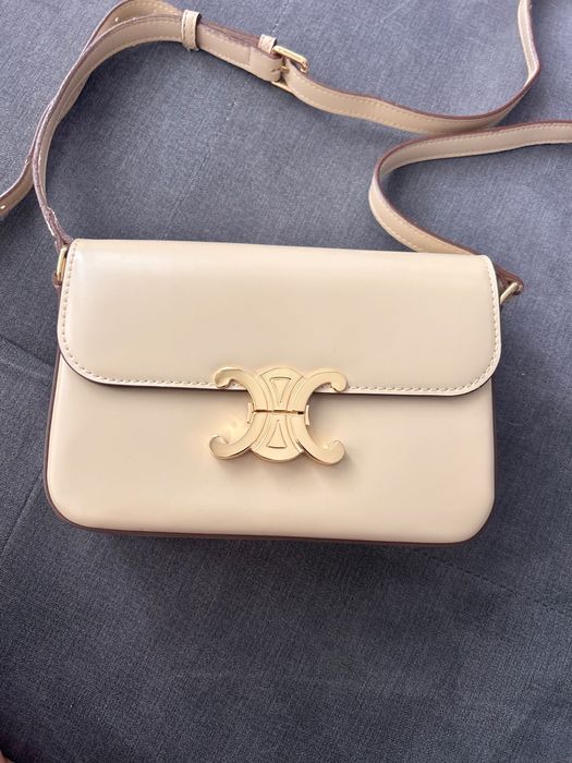 Чанта от естествена кожа имитация на Celine