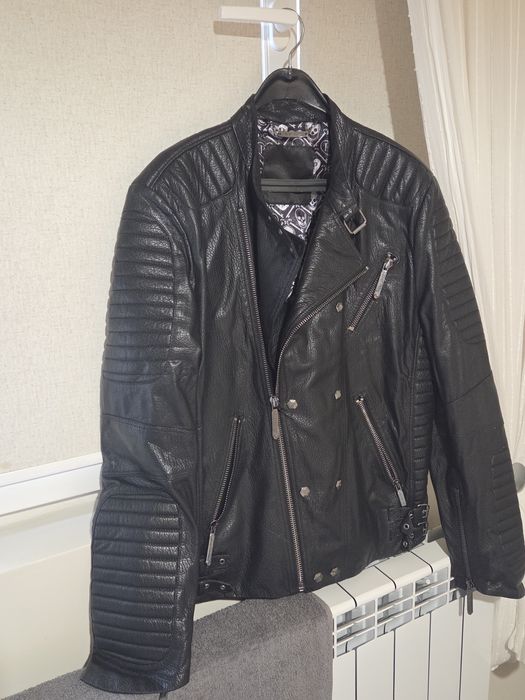 Кожено мъжко яке Philipp Plein