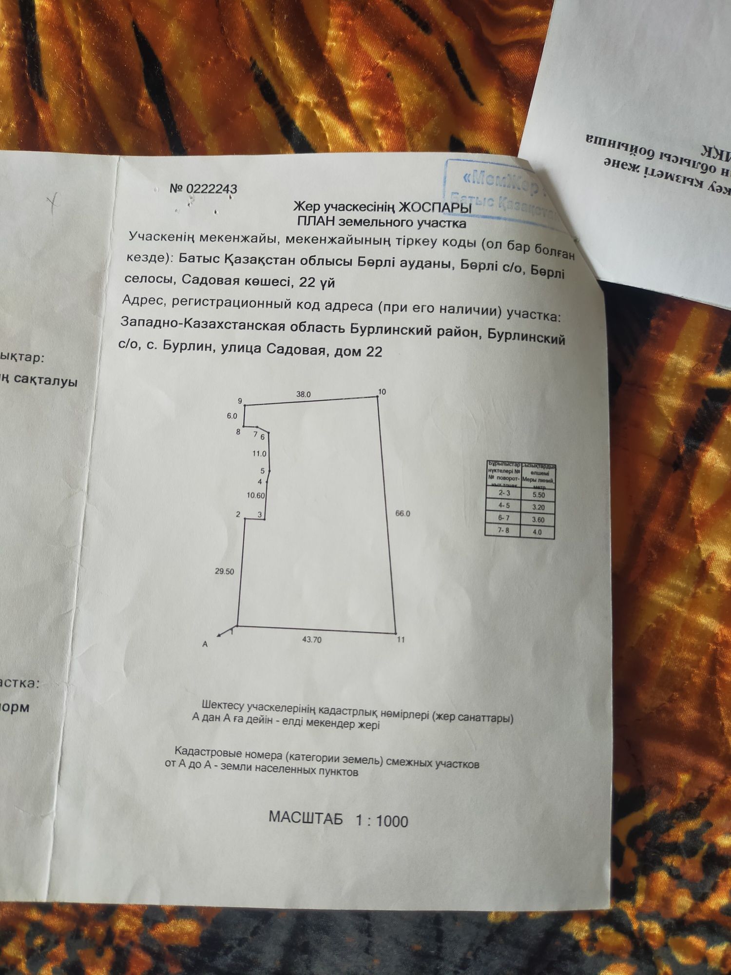 Продам участок. п.Бурлин