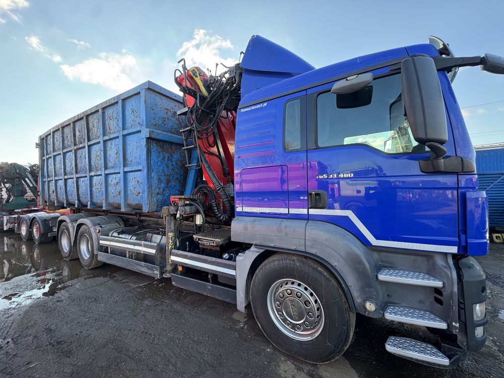 Man tgs 480 6*4/abroll,macara Palfinger