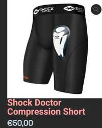 Sort de compresie protecție sport contact Shok Doctor  Nou