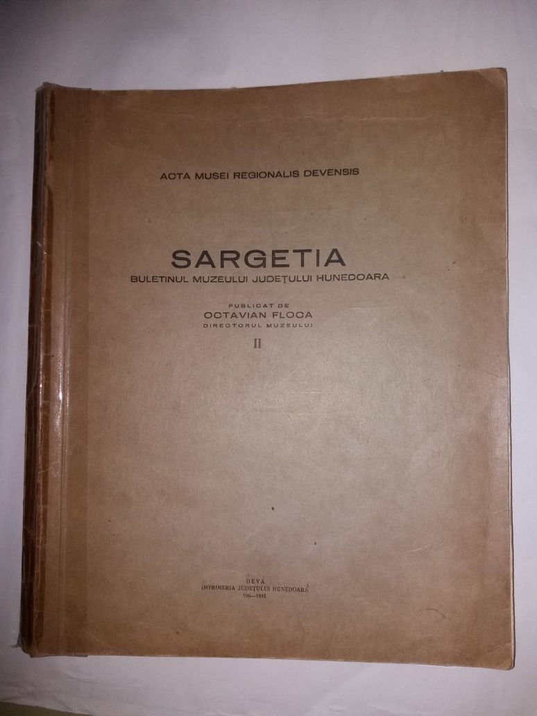 *Sargetia , buletinul muzeului judetului Hunedoara , Octavian Floca