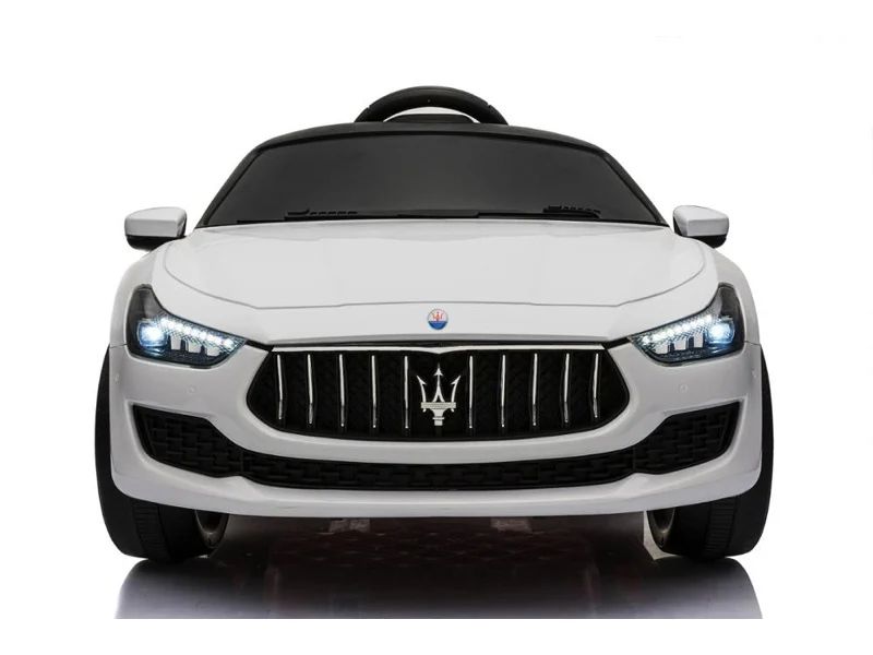 Maserati ghibli 12v– детска акумулаторна кола, бяла, eva гуми