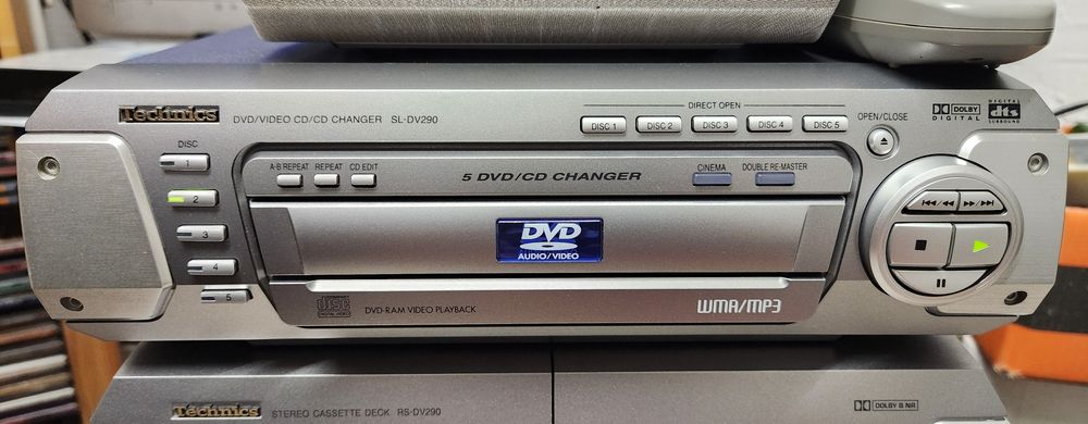 Sistem Technics complet cu dvd changer și telecomandă
